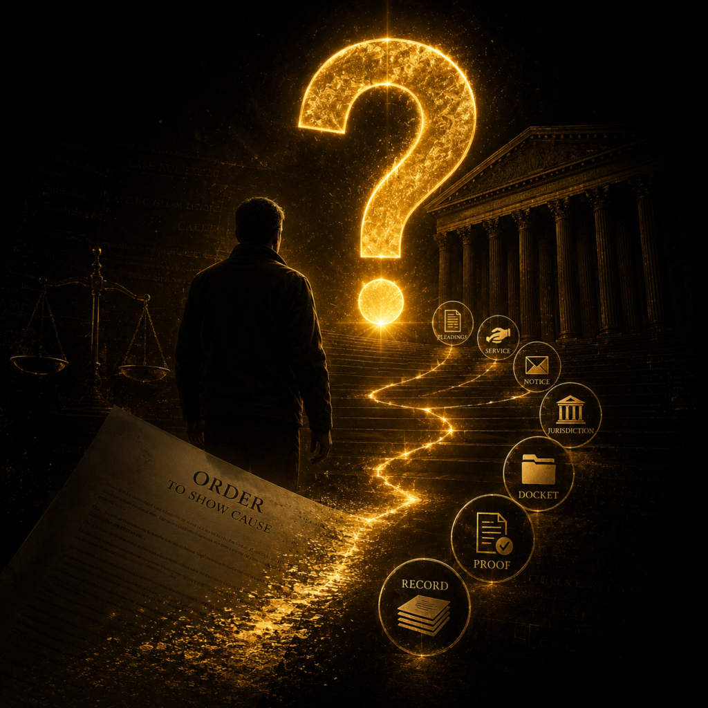 The question that changes everything court record review graphic from Fathers Unchained Academy