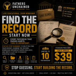 Find the Record Workshop — Live Educational Zoom Workshop