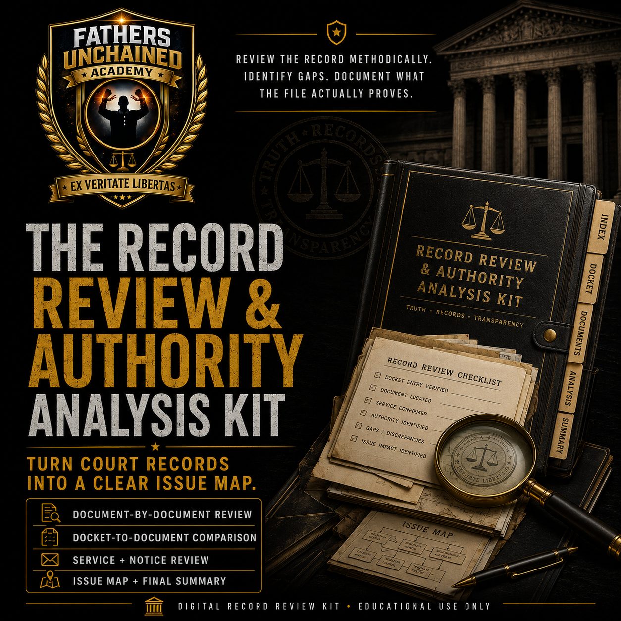 Record Review and Authority Analysis Kit