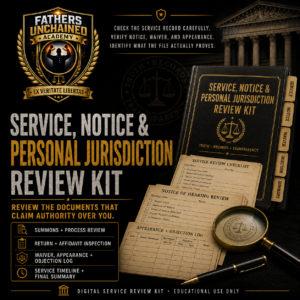 Service, Notice & Personal Jurisdiction Review Kit