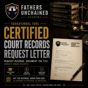 Certified Court Records Request Letter educational tool