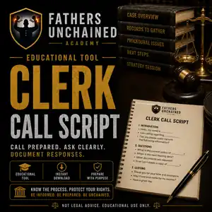 Clerk Call Script educational tool