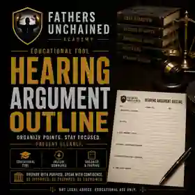 Hearing Argument Outline educational tool